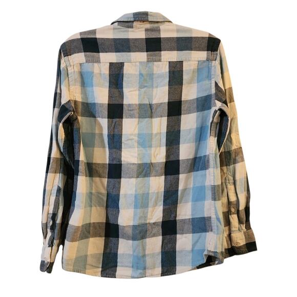 Urban Pipeline Mens Flannel Shirt Size S Blue White Check Long Sleeve Button Up - Picture 4 of 11